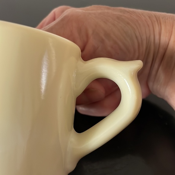 Old Spice Shaving Mug White Glass with Logo Old but like New - Picture 8 of 9